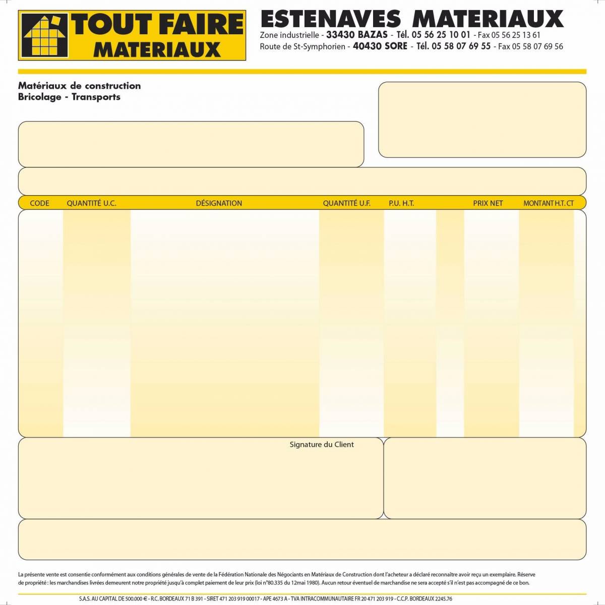 Impression de liasses en continu ou conti snap Bordeaux